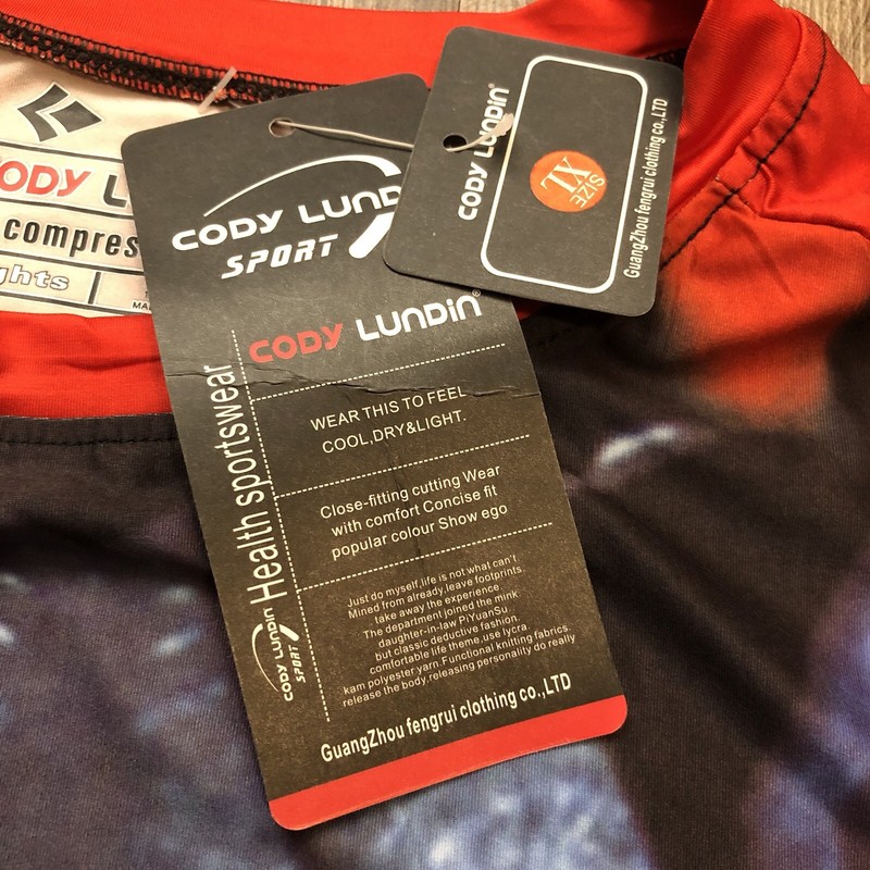 Cody Lundin Compression Shirt XL Marvel Capt America Inspired Armor Graphic NWT gallery