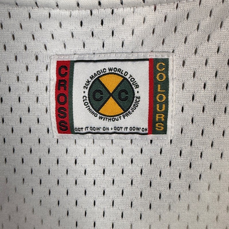 Mitchell & Ness Bruno Mars Hooligans Jersey S/M Cross Colours 24K Magic Tour A9 gallery