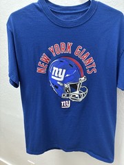 NEW YORK GIANTS NFL TEAM APPAREL 100% COTTON T SHIRT MEN’S Medium
