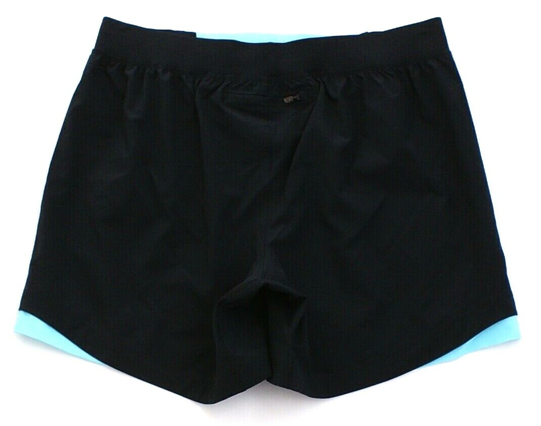 Under Armour UA Speedpocket Black & Blue 6" Linerless Running Shorts Men's NWT gallery