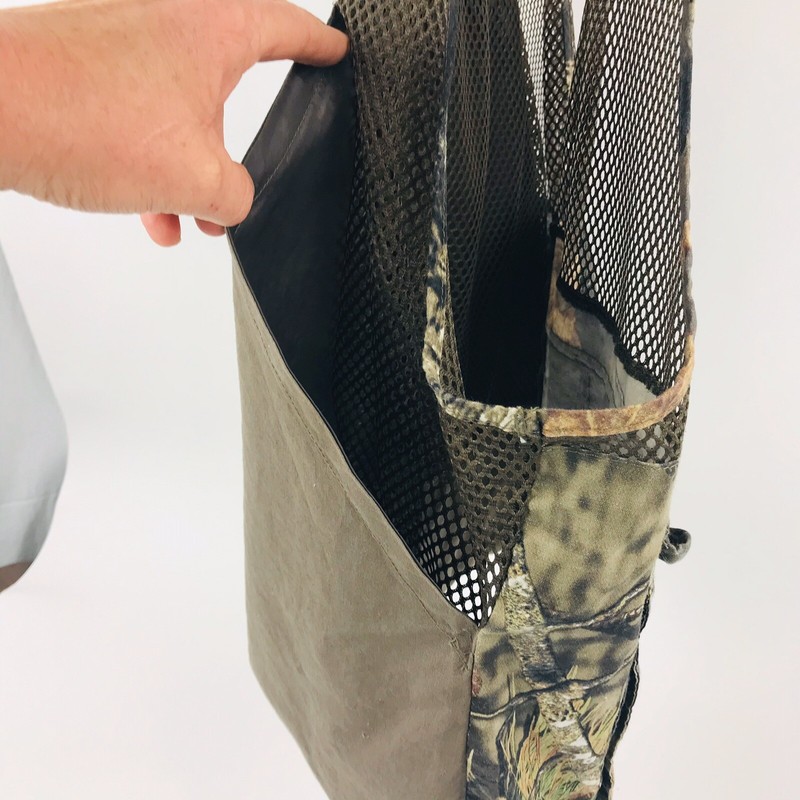New XL/2XL Mossy Oak Dove Vest & Used Orange Baseball Cap Lined Game Bag Bird gallery