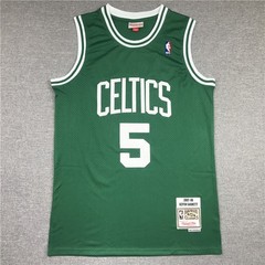 Kevin Garnett #5 Stitched Retro Green SportShirt Adult Size: S-XXL