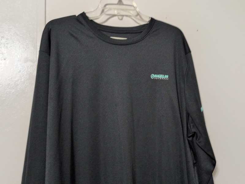 Magellan Outdoors Men's Size 2XL Fish Gear Long Sleeve Classic Fit Shirt Black gallery