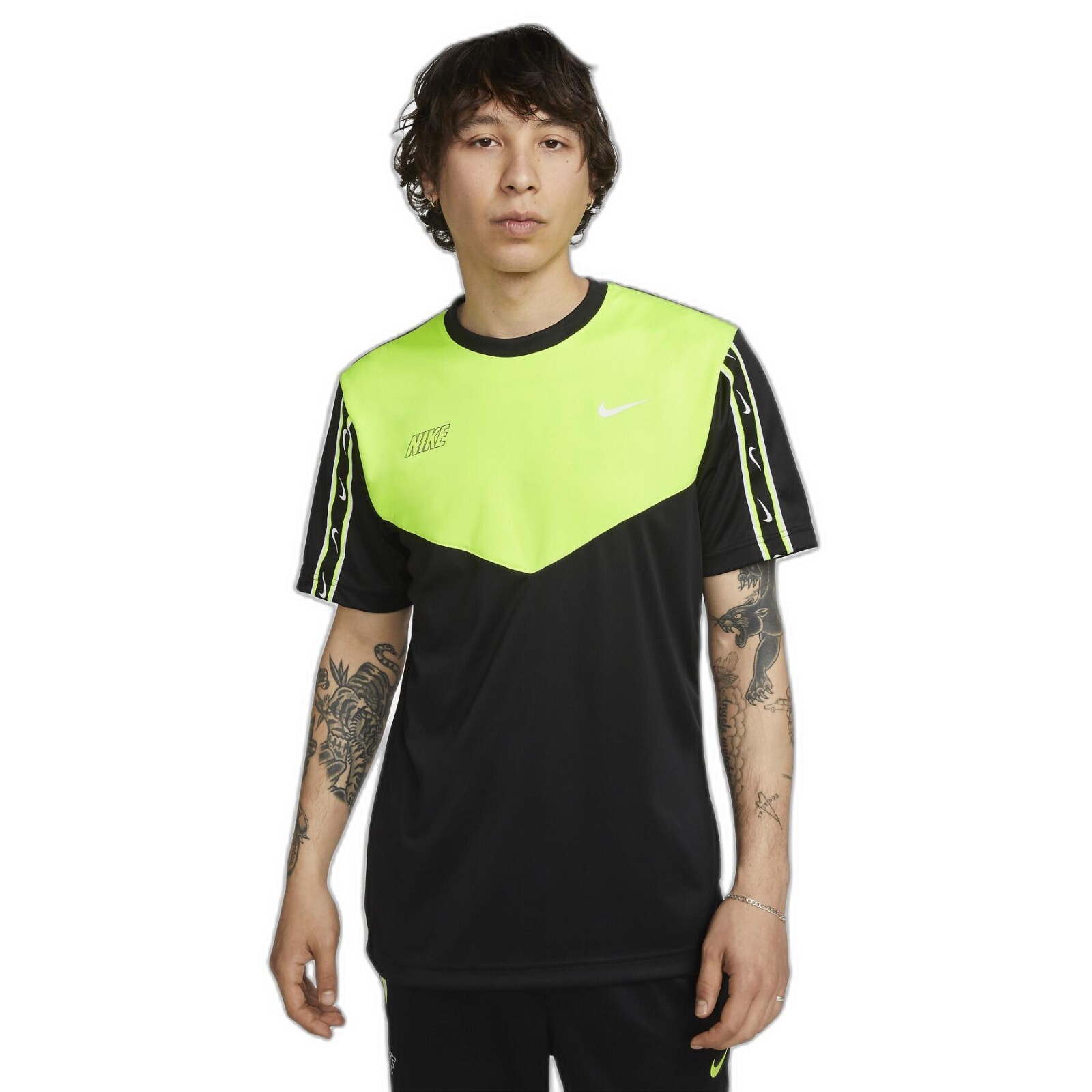 Nike Men's Sportswear Jersey Active Short Sleeve Graphic Top DX2301-013 Medium gallery
