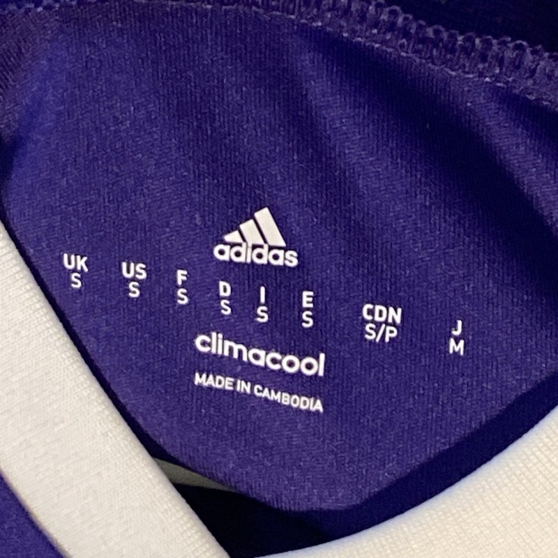 Adidas Men’s Vintage 2010’s Tiro 17 Jersey Purple/White V-Neck Small NWT gallery