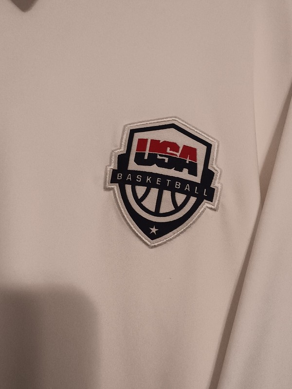 Nike Dri-Fit Team USA Olympics Basketball Coach’s Polo White Size 3XL gallery