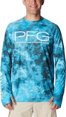 Columbia PFG Super Terminal Tackle Vent man blue LS shirt Brand New