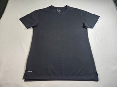 BYLT Premium Basics Shirt Men Large Black Short Sleeve Performance Top Adult Top