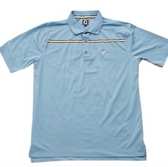 FootJoy Baby Blue Eagle Performance Golf Polo Shirt Quick Dry XL Athletic Fit