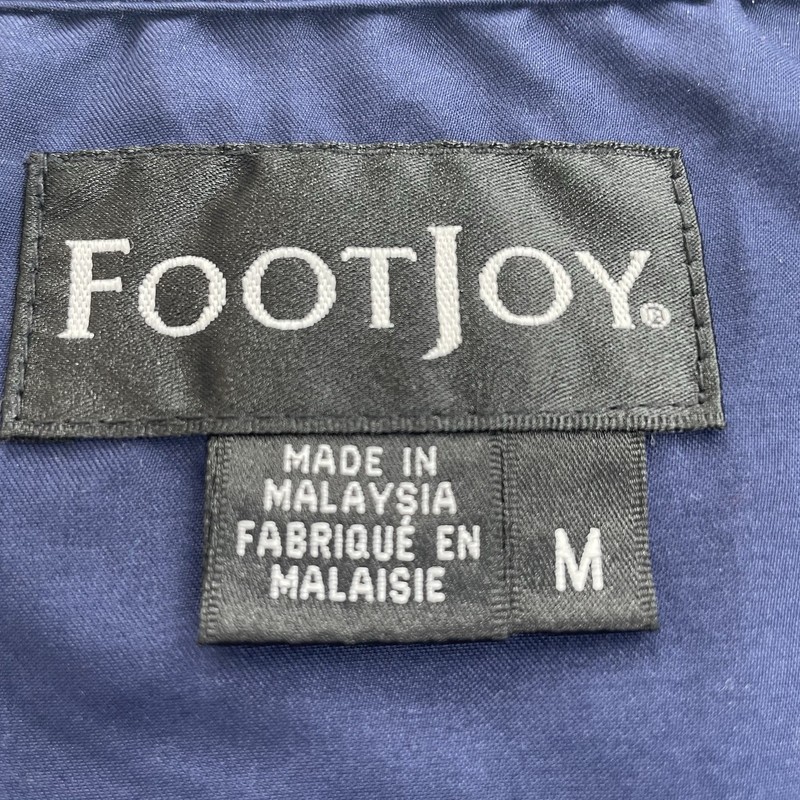 FootJoy Men's M Medium Wind Shirt Pullover Half-Sleeve V-Neck Golf Outdoor Blue gallery