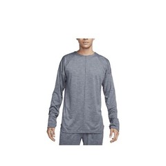 Nike Yoga Men’s Dri-FIT Crew Top (Cool Grey/Heather/Cool Grey, FB7775-065) Size