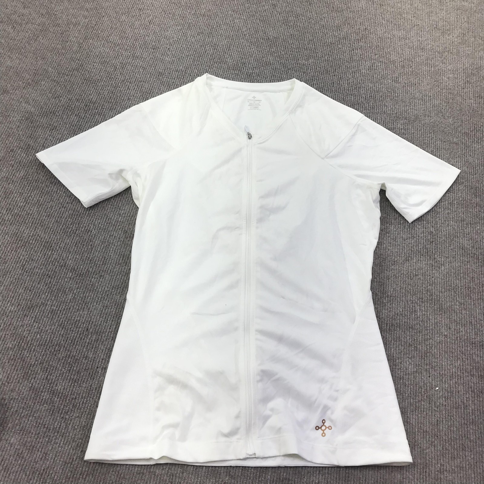 Tommie Copper Shirt Mens XL White Compression Full Zip Lower Back Support Top gallery