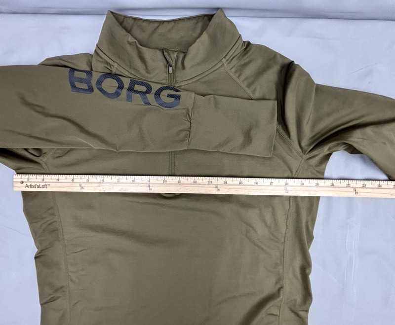 Bjorn Borg MidLayer Half Zip Pullover Men's Medium Green Half Zip Long Sleeve gallery