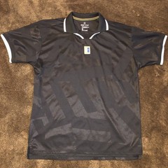 Nike Court Polo Shirt Mens M Black Breatheable Lightweight Tennis Jersey Logo