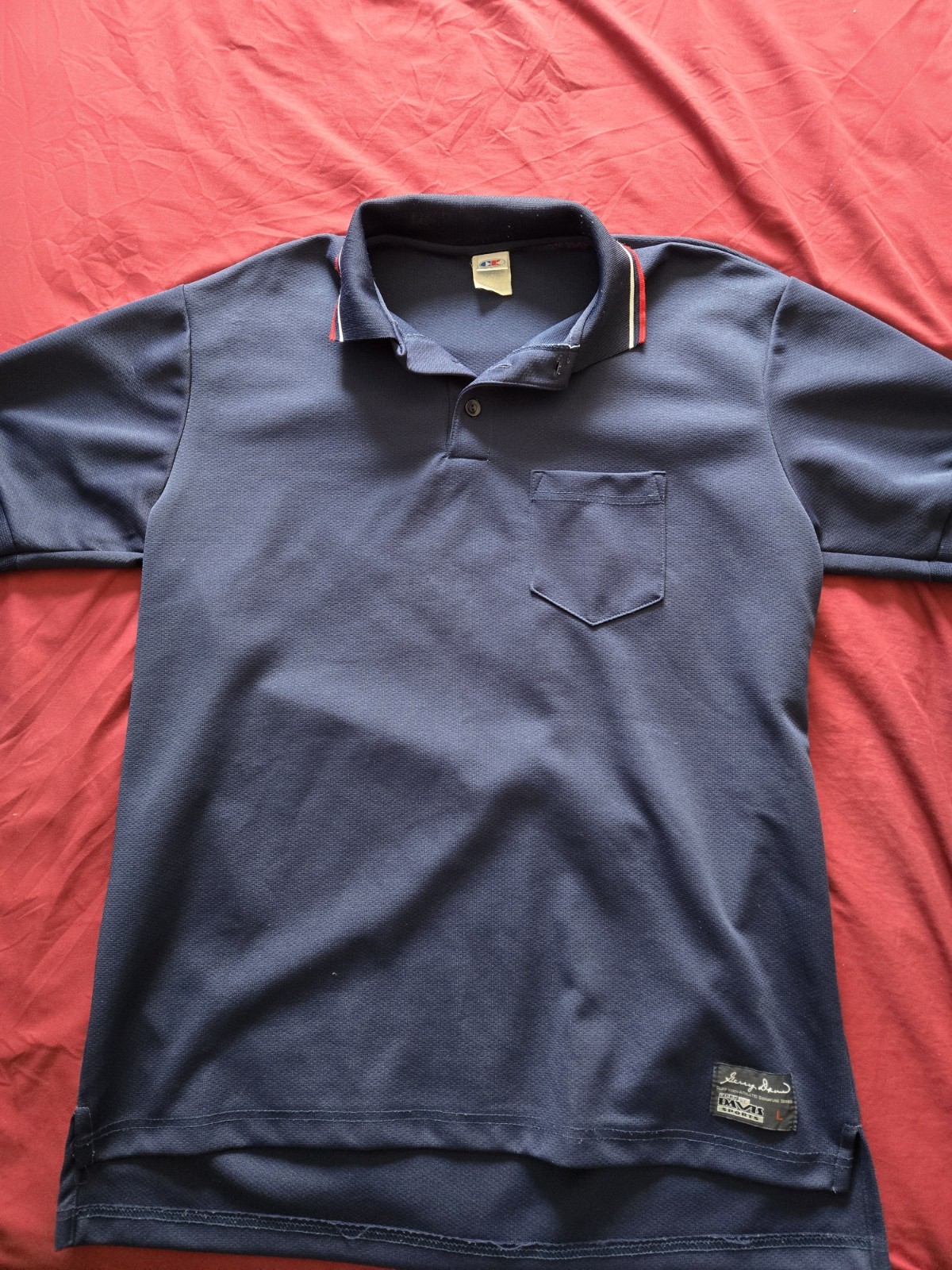 Cliff KEEN Men's Athletic Umpire Shirt Navy, Short Sleeved Large gallery