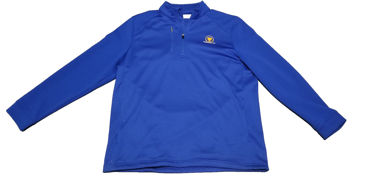 President's Cup PGA Tour Men's Blue Pullover Quarter Zip Polyester Shirt Size XL gallery