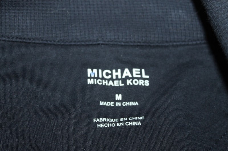 Michael Kors Navy Blue 1/2 Zip Knit Shirt Long Sleeve NEW M (runs S) $89 (b99) gallery
