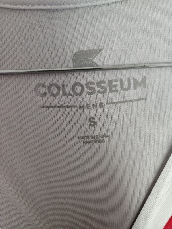 Colosseum Ohio State Buckeyes Men's S White/Gray Poly Mock Neck 1/4 Zip Pullover gallery