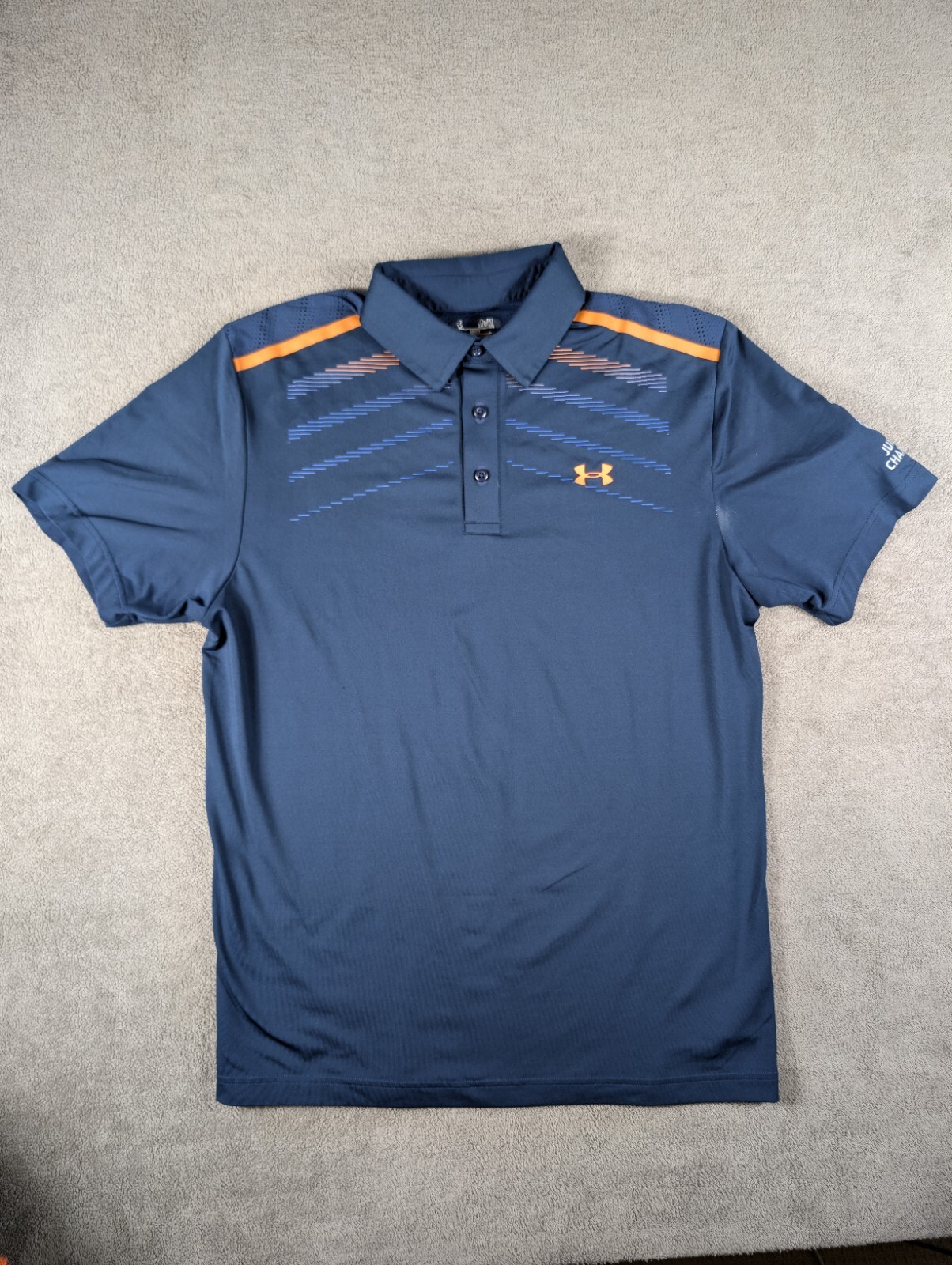 Under Armour Polo Men's Golf Shirt Lightweight Size M Loose Fit JR PGA Champ. gallery