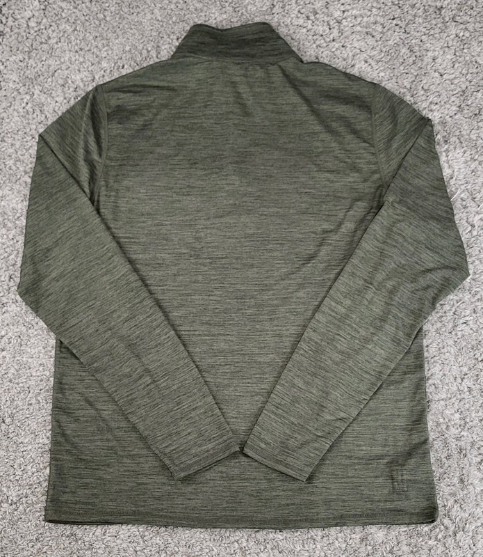 Vuori Ease Performance 1/4 Zip 2.0 Long Sleeve Stretch Green Pullover Size M gallery
