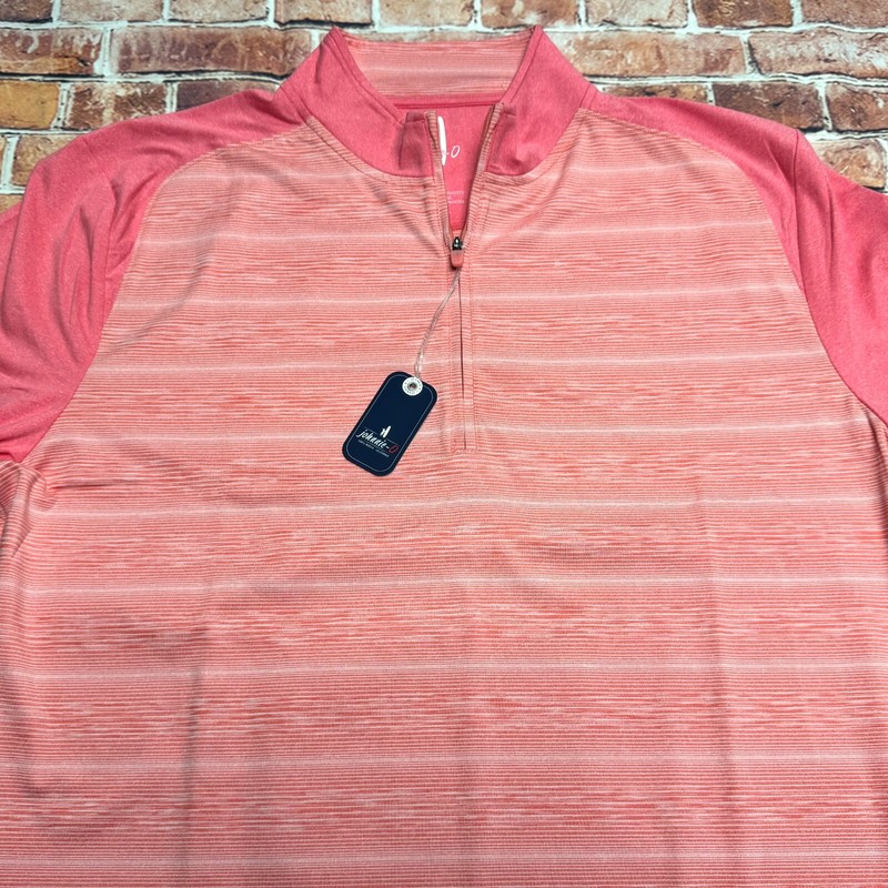 Johnnie-O Mens MEDIUM “Bert” 1/4 Zip Golf Striped Pullover Long Sleeve $128 gallery