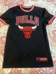 Chicago Bulls Jersey Shirt NBA Size Small Black Short Sleeve