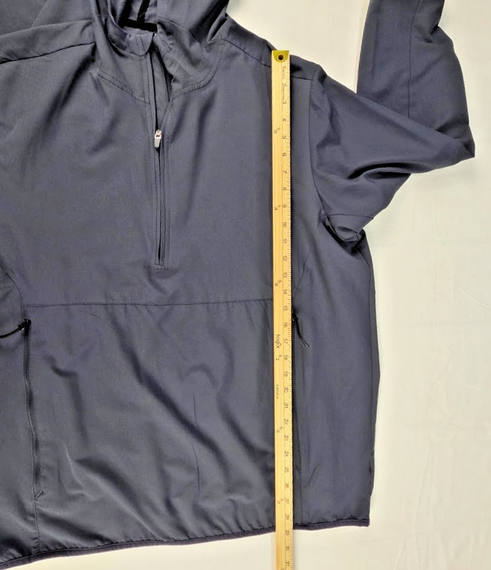 Swiss Tech Anorak Pullover Men's XL Gray 1/4 Zip Hooded Lightweight Jacket gallery