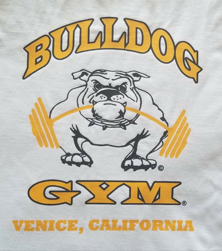 Bulldog Gym Sleeveless Racer Back Tank Top Bodybuilding Venice California Shirt gallery