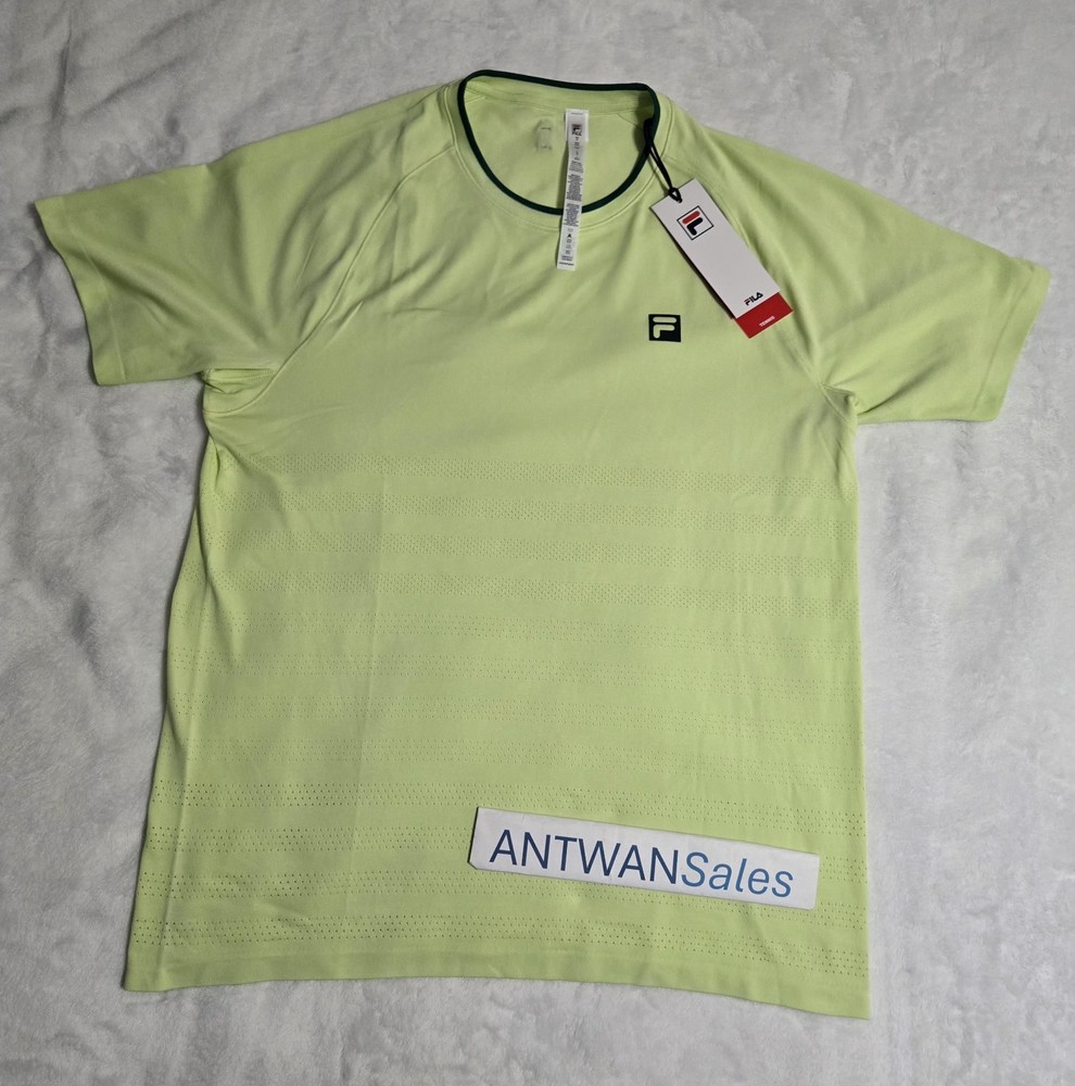 Fila Tennis Center Court Ace Shirt Men's Medium $85 NWT TM511111 Seamless...