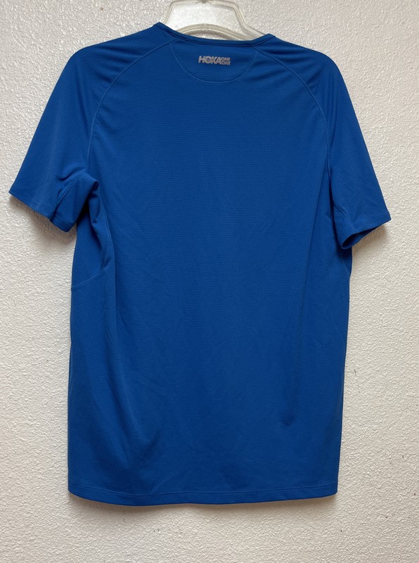 Hoka One One, Men's Performance Running T Shirt, Blue Sz M gallery