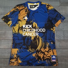 ADIDAS x Marvel Kick Childhood Cancer MLS Soccer Jersey Mens Size MEDIUM Comics
