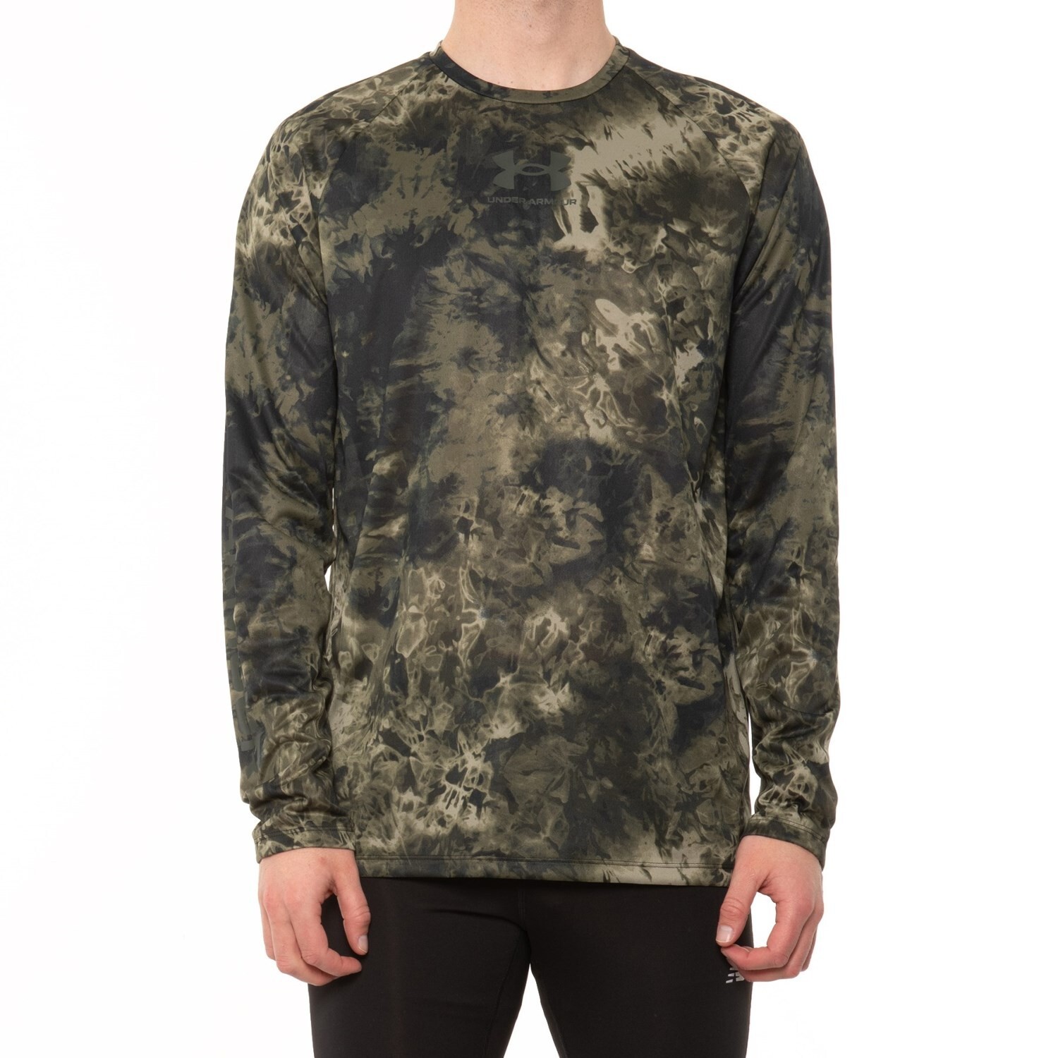 NEW Under Armour Men's Tech 2.0 Print Lockup L/S Training T-Shirt Camo Size XS gallery