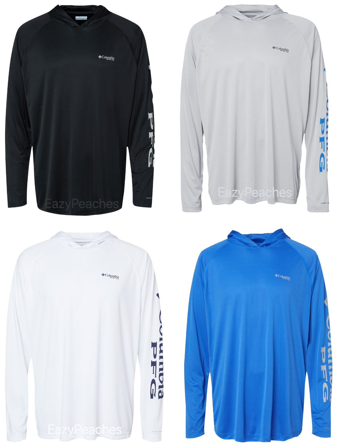 Columbia Mens S-3XL PFG Terminal Tackle Hooded Long Sleeve Tee, Quick Dry UPF 50 gallery
