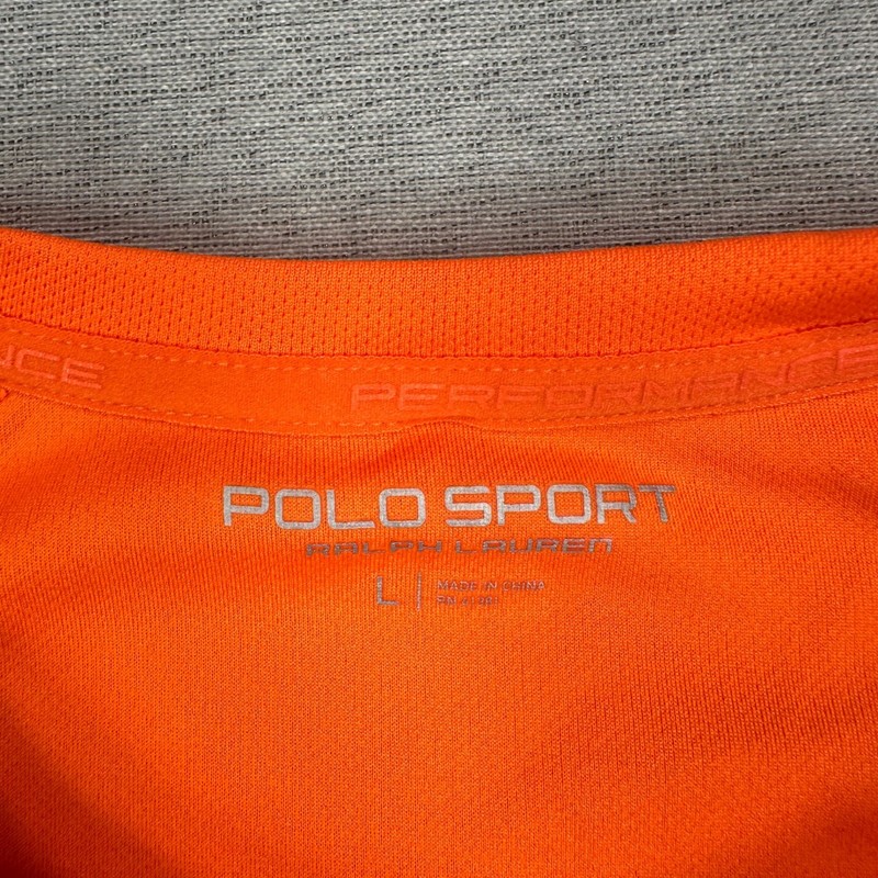 Polo Sport Ralph Lauren Active Shirt Mens L Orange ThermoVent Performance Boxy gallery