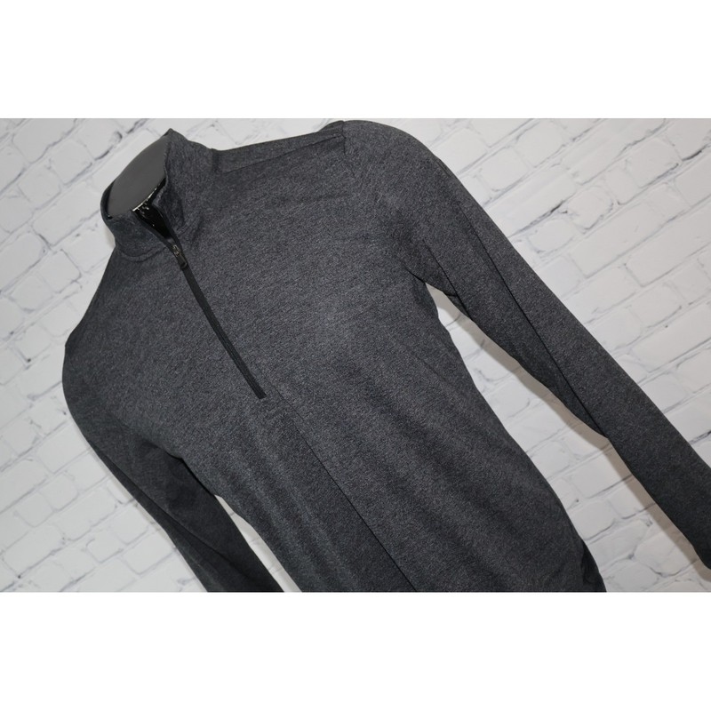 Under Armour Threadborne Gym Shirt Pullover Mens Medium Gray 1/4 Zip HeatGear gallery