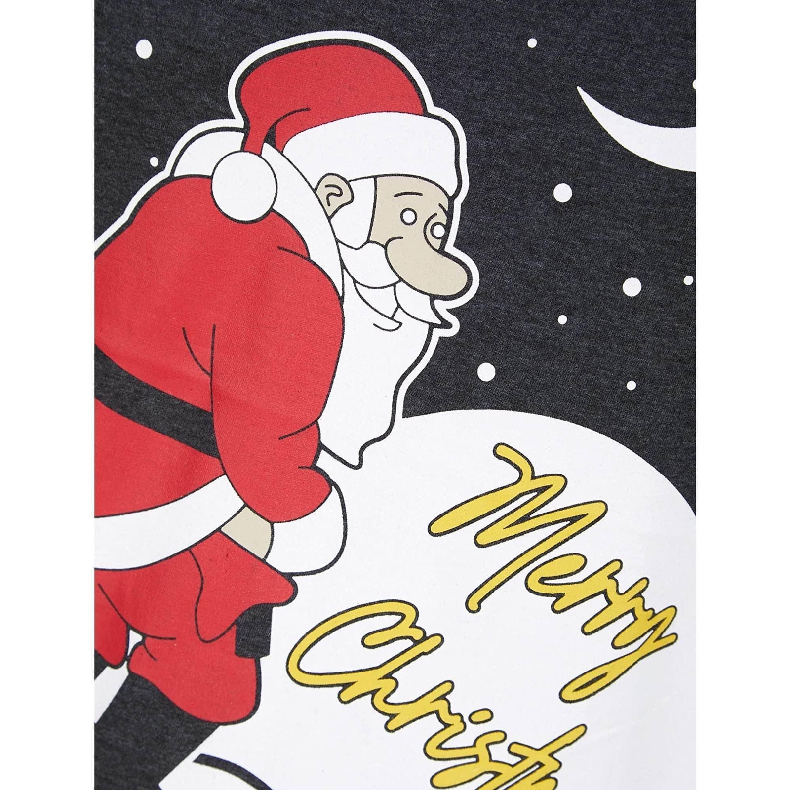Christmas Yellow Snow Mens Christmas Top Grey Short Sleeve Stylish T-Shirt gallery