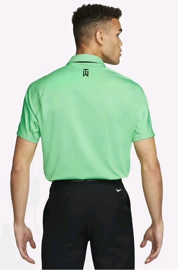 Nike Golf Tiger Woods Collection Striped Polo DR5318-363 Green Cactus Men's M gallery