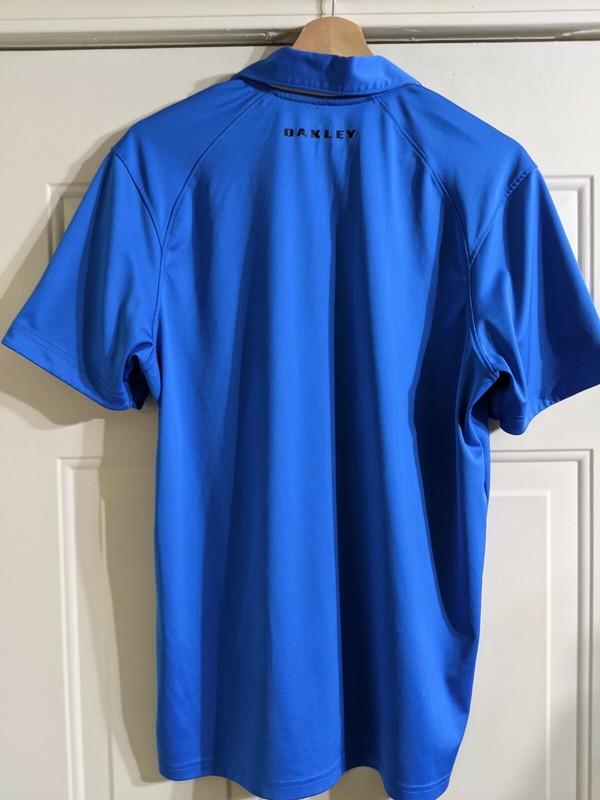 Oakley Mens Medium Golf Polo Ice Blue PRISTINE gallery