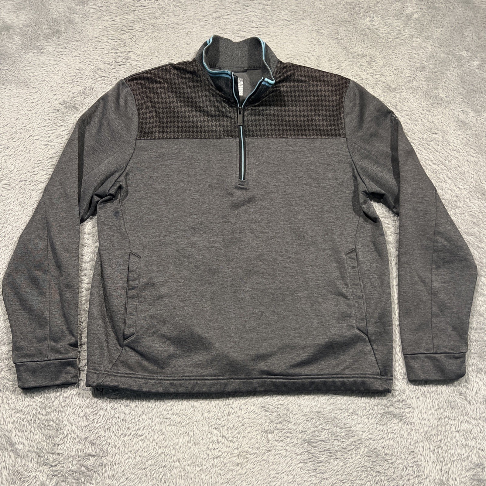 Callaway Golf 1/4 Zip Jacket Pullover Gray Weather Series Long Sleeve Men's M gallery