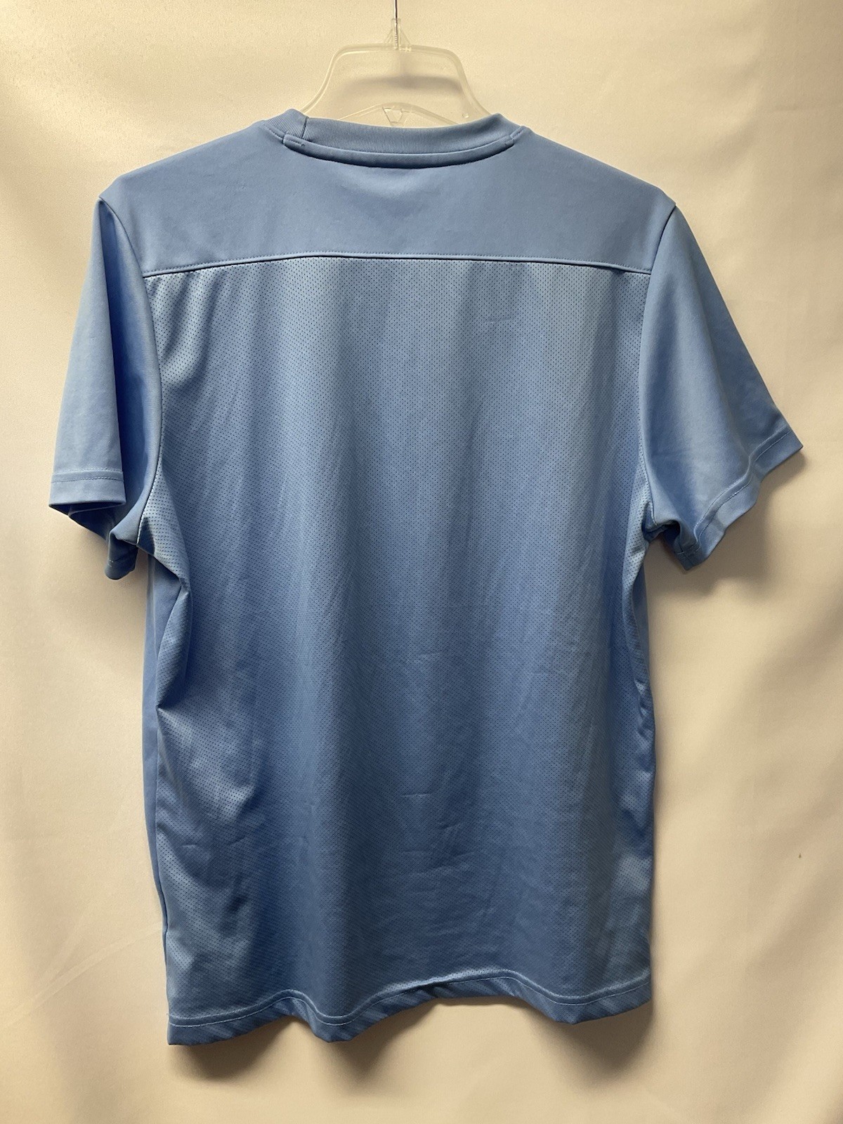 Nike Dri-Fit L Lt. Blue S/S Round Neck Active Casual Shirt Embroidered Stretch gallery
