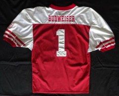 Budweiser Red & White Eagle Football Jersey XL Scharpfs LE Limited Edition 3000