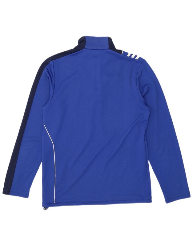 Adidas Mens Climalite Pullover Tracksuit Top UK 38/40 Medium Blue JH10 gallery
