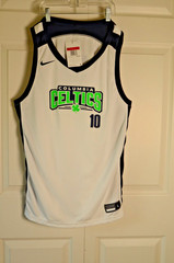 NWT Nike Team Dri-FIT Columbia Celtics #10 Basketball Jersey White Navy Men’s