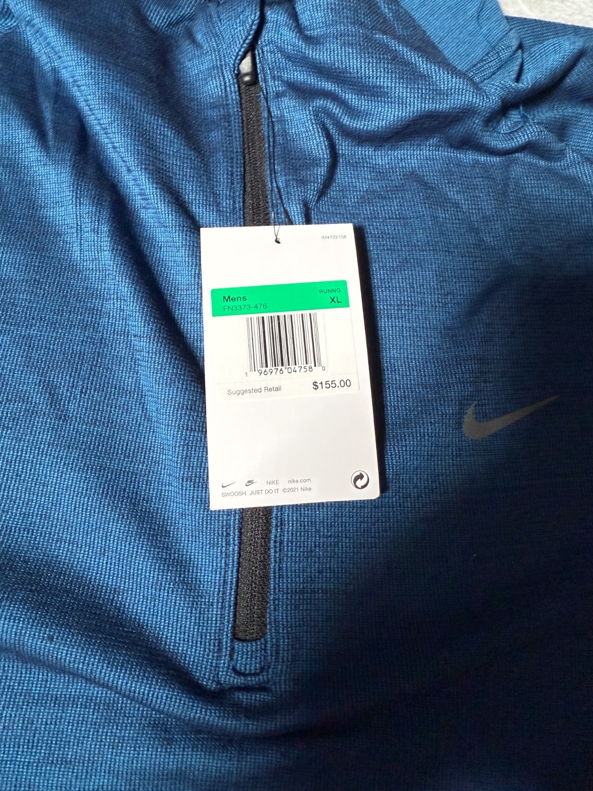 Nike Running Division Men's Therma-Fit ADV Top FN3373-476 Blue Fitted Size XL gallery