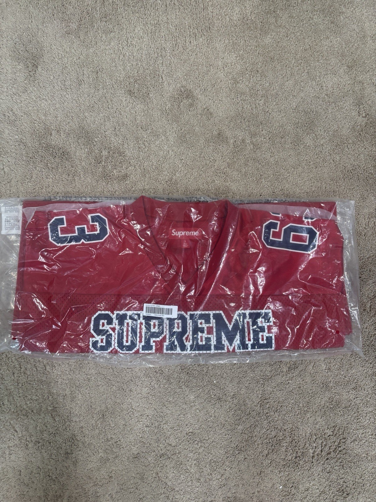 Supreme Bones Football Jersey Red gallery