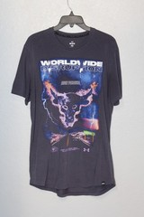 Under Armour Project Rock Worldwide Disruption Iron Paradise Men MEDIUM Shirt