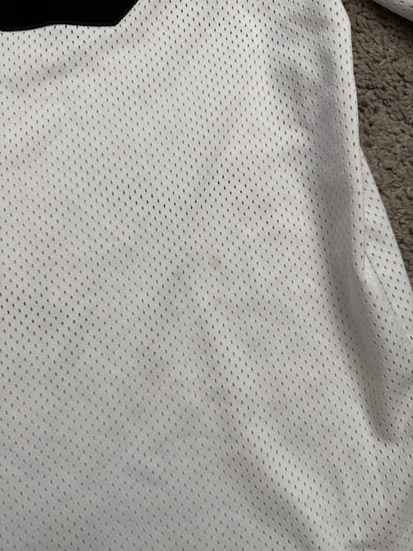 NIKE Jordan Air Mesh Gym White Thick Jersey Mens Size Medium gallery
