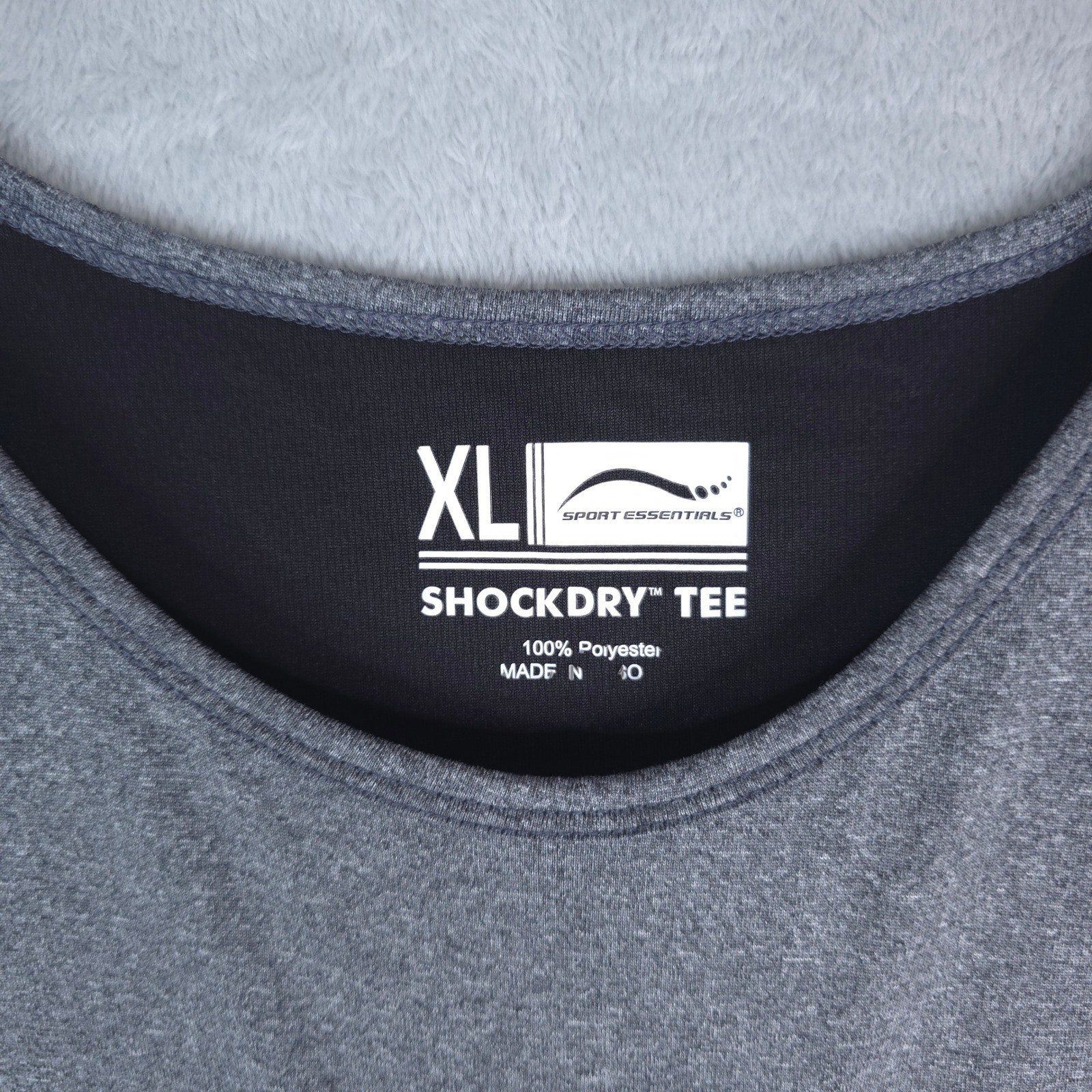 Sport Essentials ShockDry Tee Tank Top Men XL Gray Athletic Mesh Back Sleeveless gallery