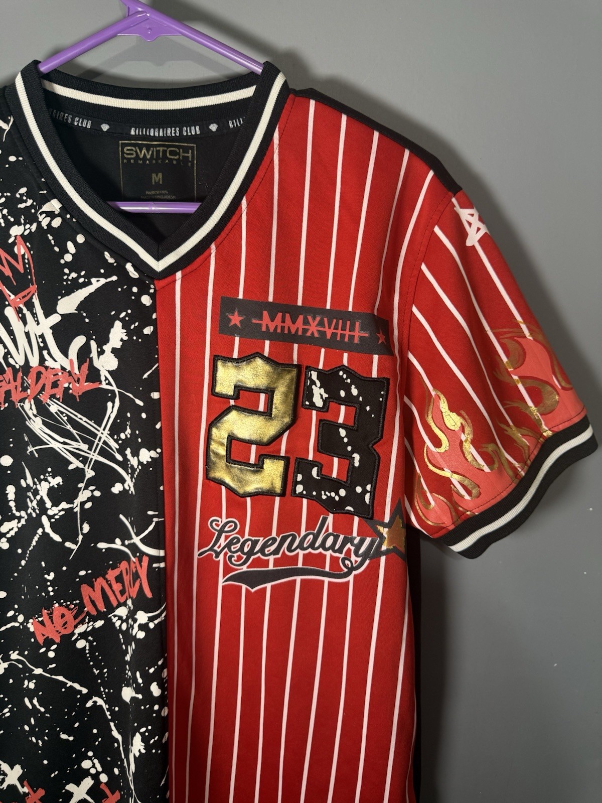 Switch Remarkable Billionaires Club baseball jersey Size M gallery