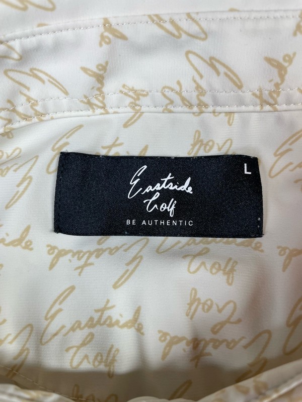 Eastside Golf Snap Placket Men's Golf All Over Print Polo Shirt Size Large gallery